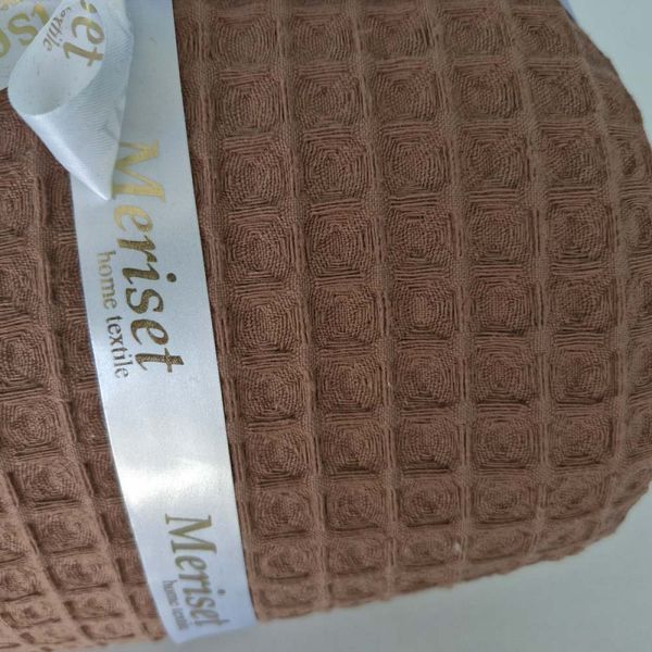 Покривало Піке ГРЕЦЬКЕ Коричневе MERISET 560153 фото Покривало Піке ГРЕЦЬКЕ Коричневе MERISET 560153 фото