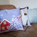 Подушка декоративна SoundSleep Winter Тепло зимових снів бязь 45х45 см блакитна (2800004904711) 8549 фото 5