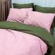Постільна білизна ДУЕТ Пудра/Темний Хакі Ранфорс MERISET - Сімейний на резинці 550348 фото 5