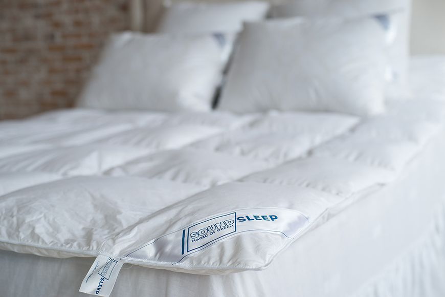 Ковдра пухова 90% сірий пух демісезонна SoundSleep Zero gravity 155х210 см 600г 4506 фото