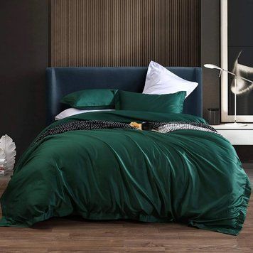 Постільна білизна ROYAL GREEN Premium Сатин однотон MERISET - Сімейний на резинці 550385 фото