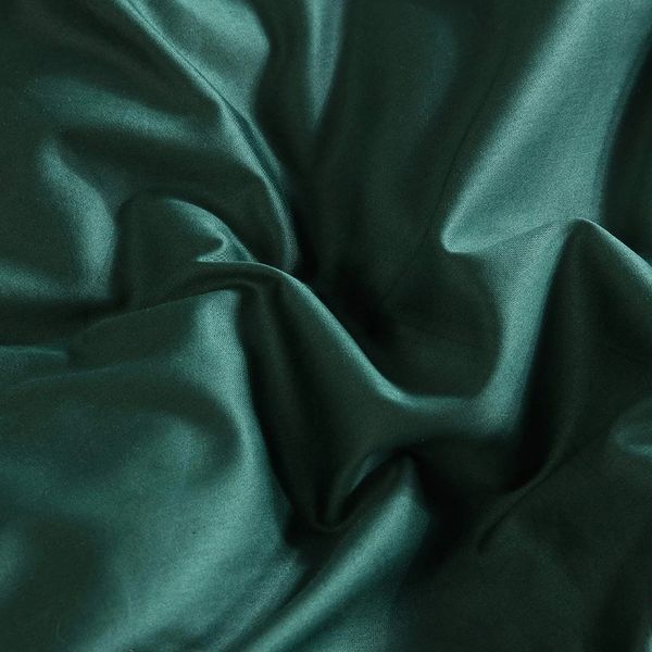 Постільна білизна ROYAL GREEN Premium Сатин однотон MERISET - Сімейний на резинці 550385 фото