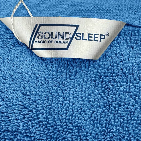 Рушник махровий SoundSleep Delicat з петелькою 500г 70х140 см темно-блакитний (2800004596749) 6887 фото Рушник махровий SoundSleep Delicat з петелькою 500г 70х140 см темно-блакитний (2800004596749) 6887 фото
