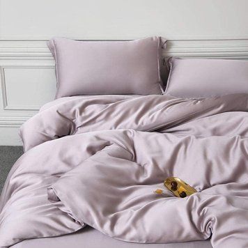Постільна білизна PEARL PINK Premium Сатин однотон MERISET - Сімейний на резинці 550382 фото
