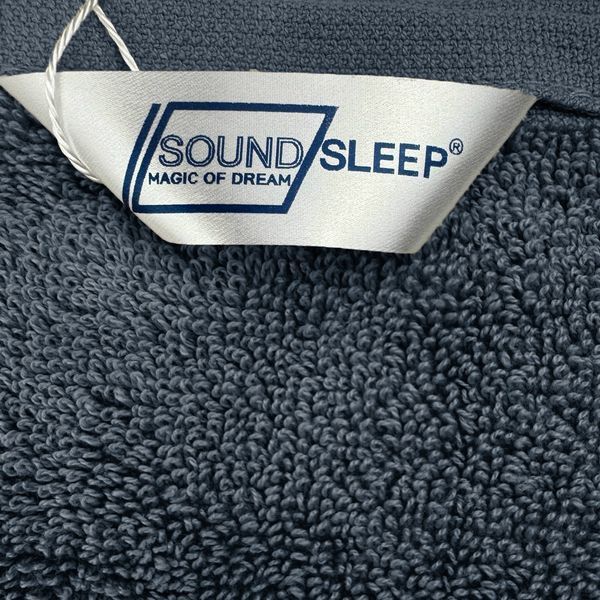 Рушник махровий з петелькою SoundSleep Delicat темно-сірий 500г/м2 70х140 см 6252 фото