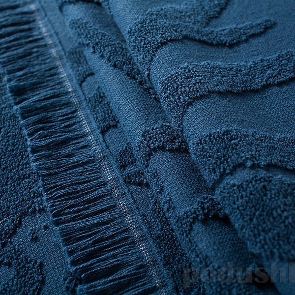 Рушник пляжний жакардовий SoundSleep Hawaii dark blue 100х150 см 1962 фото