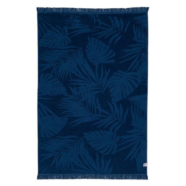 Рушник пляжний жакардовий SoundSleep Hawaii dark blue 100х150 см 1962 фото