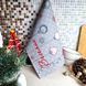 Кухонний рушник SoundSleep Winter Mood різдвяний вафельний 45х60 см сіро-червоний (2800004667227) 7557 фото 2