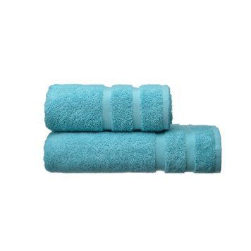 Рушник махровий Homely Aguarelle SoundSleep бірюзове 50х100 см 500 г/м2 2740 фото