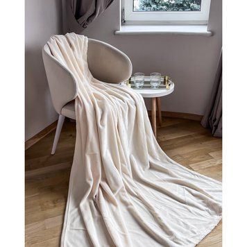 Плед велсофт Manner Beige Emily 300 г/м2 150х200 см 6209 фото