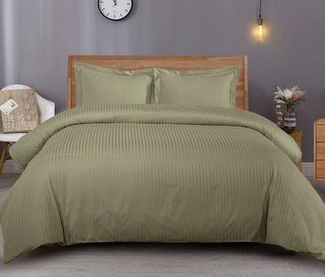 Постільна білизна LIGHT OLIVE Elite Сатин страйп MERISET - Сімейний на резинці 550394 фото