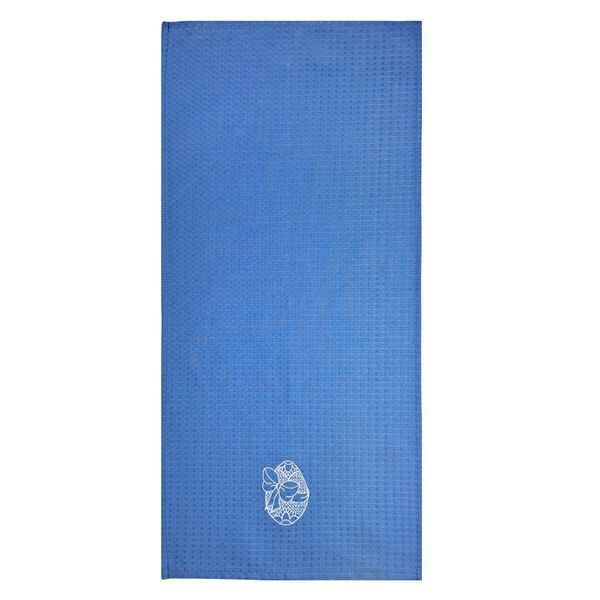 Рушник SoundSleep Happy Easter з вишивкою великодній вафельний 35х70 см блакитний (2800004775540) 8254 фото