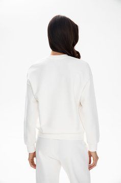 Світшот жіночий коллекція Cotton Fleece, молочний 101016185 фото
