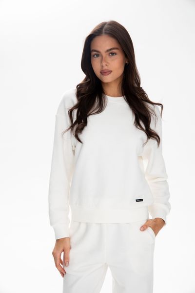 Світшот жіночий коллекція Cotton Fleece, молочний 101016185 фото Світшот жіночий коллекція Cotton Fleece, молочний 101016185 фото