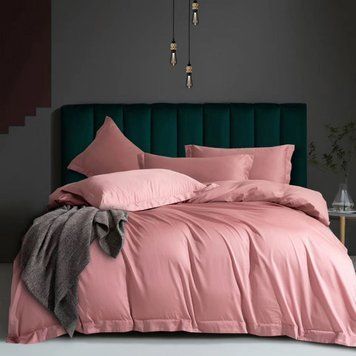 Постільна білизна PINK SUNSET Premium Сатин однотон MERISET 550571-А фото