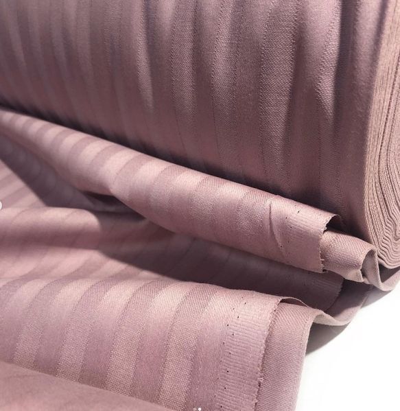 Постільна білизна PINK PUDRA Elite Сатин страйп MERISET - Сімейний на резинці 550225 фото