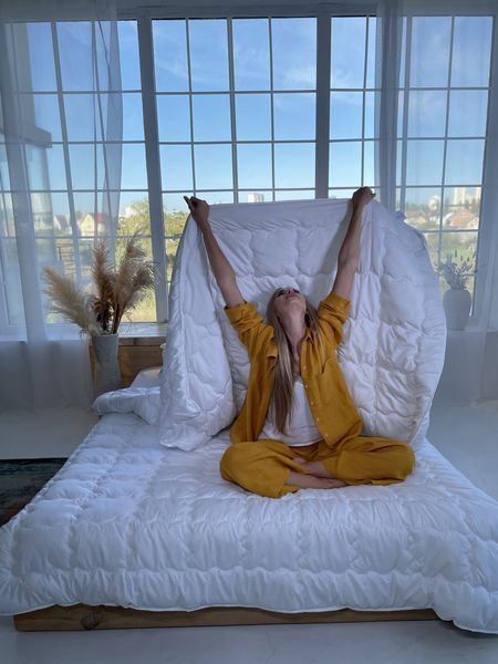 Ковдра SoundSleep Tender демісезонна лебединий пух тик 155х215 см (2800004918671) 8495 фото