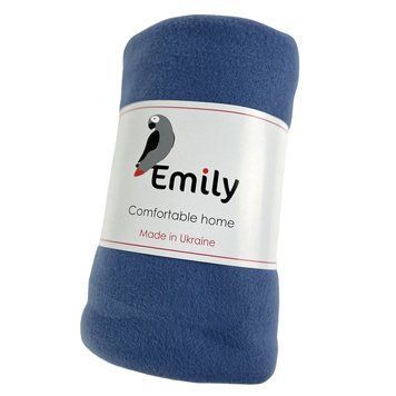 Плед флісовий Levity Emily синьо-сірий 150х200 см 5998 фото