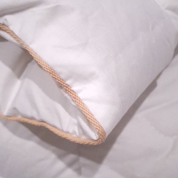 Ковдра SoundSleep Woolen Gold зимова вовняна тик 155х215 см 450г молочна (2800004918657) 8509 фото