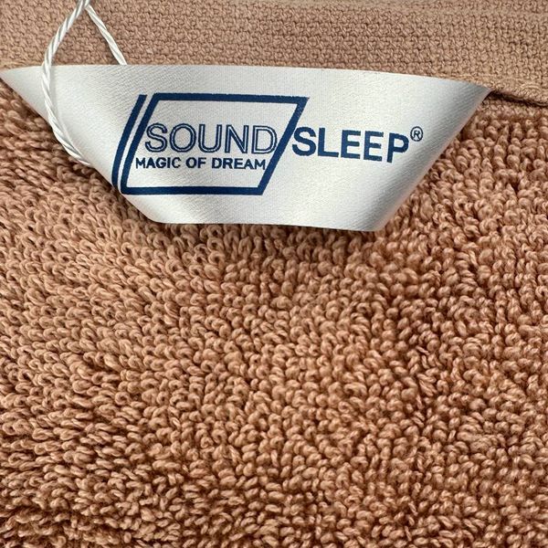 Рушник махровий з петелькою SoundSleep Delicat бежевий 500г/м2 70х140 см 6371 фото